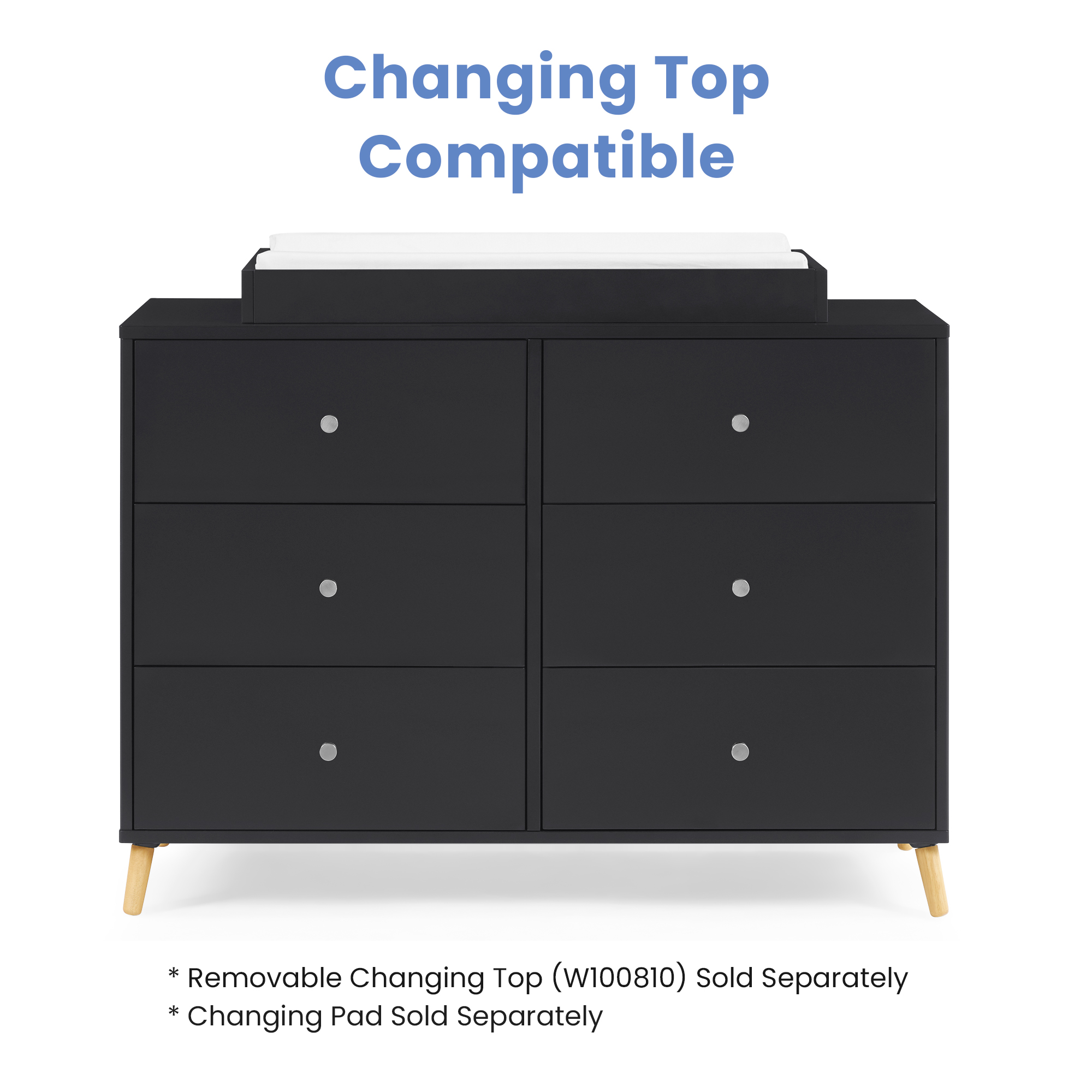 draw drawersレオタードパイルTシャツ Juliette 6 Drawer Dresser with Changing Top - Delta Children